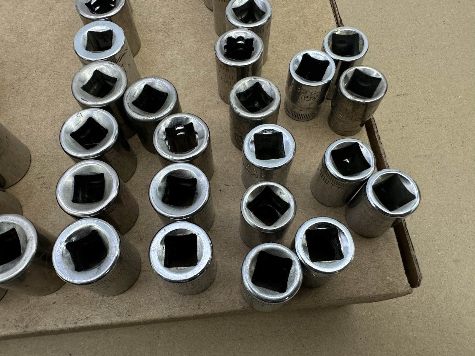 40pc LOT Craftsman G Inverted G2 Socket Set 12 Point 3/8″ Drive 10mm-19mm USA