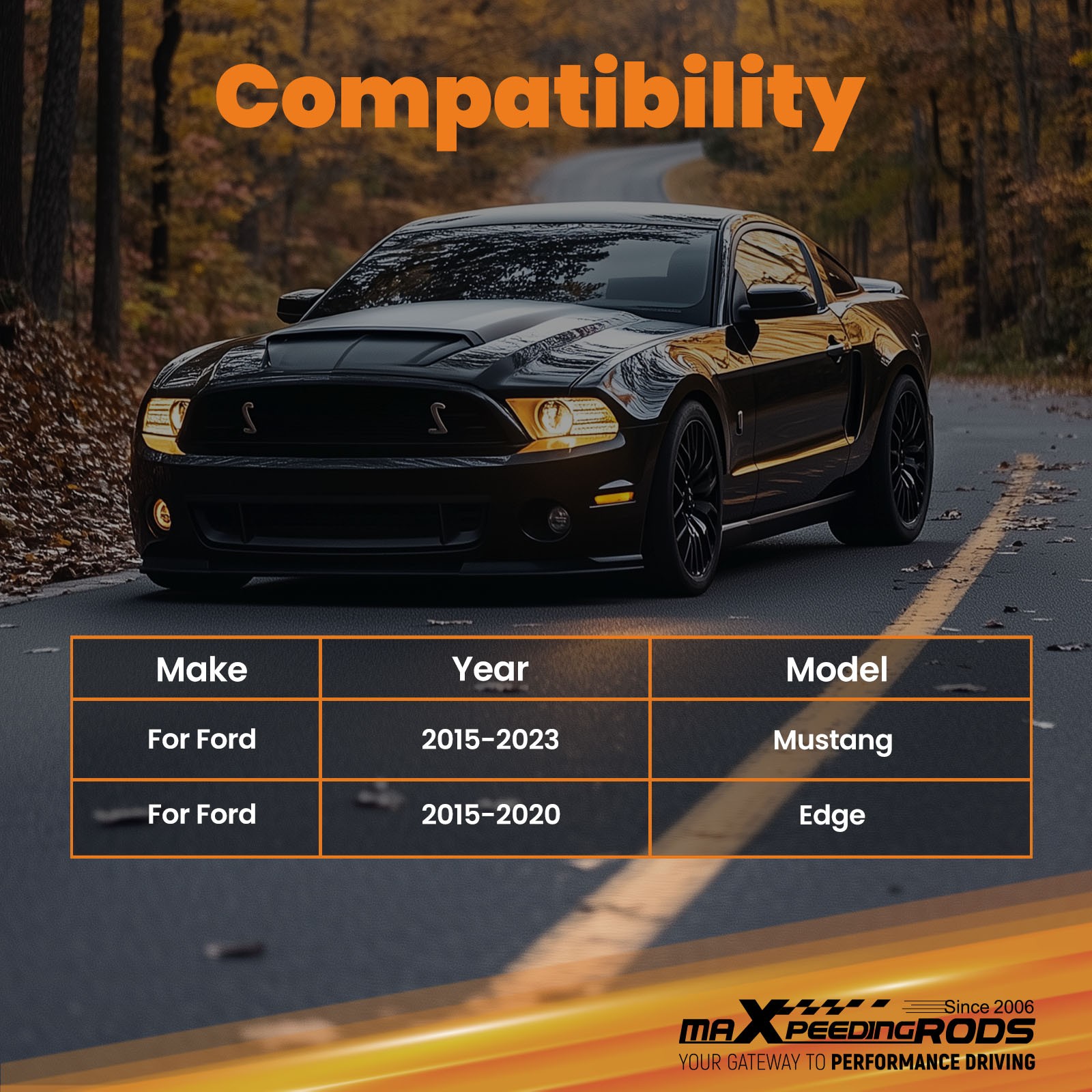 MaXpeedingrods Adjustable Rear Camber + Toe Arms Kit For 2015-2023 Ford Mustang