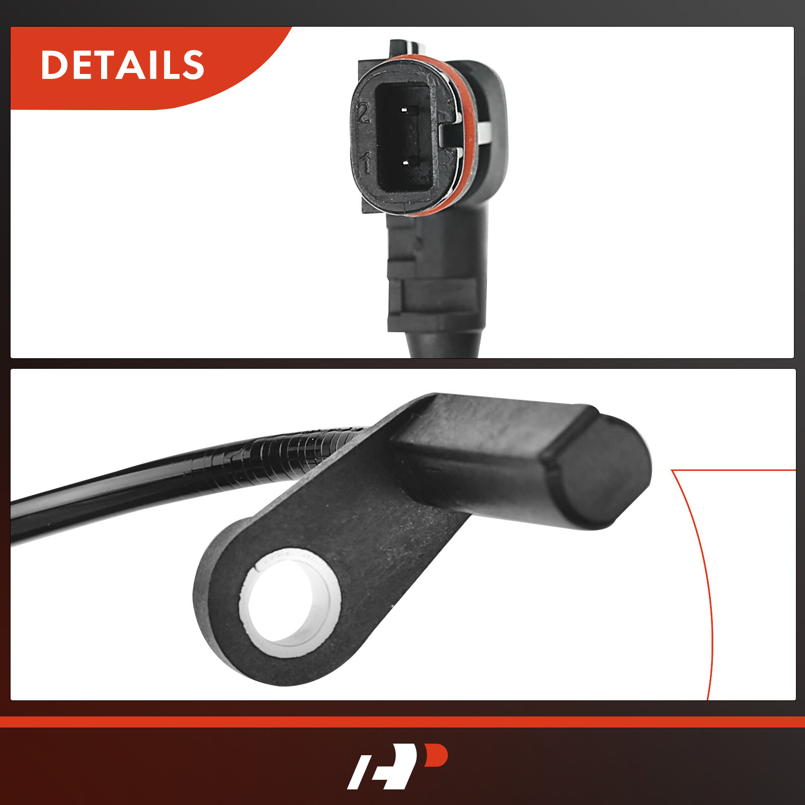 A-Premium 2x Front ABS Wheel Speed Sensor for Mercedes-Benz C250 2012-2015 C300