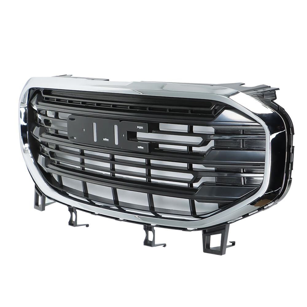Fit For 2018-2021 GMC Terrain Front Bumper Grille Assembly Chrome＆Black Factory