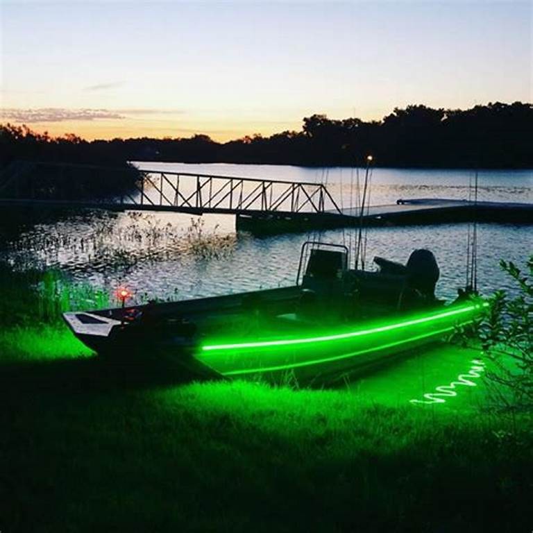 Fishing Boat / Kayak Boat Green Night Fishing LED Light Kit – IP67 Waterproofing