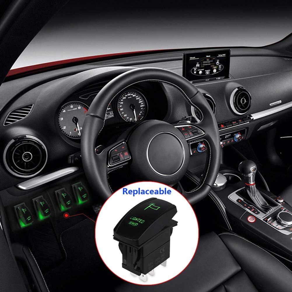 5pin ON-Off/SPST Rocker Switch for Auto Truck Boat Marine RV DC 20A 12V/10A 24V
