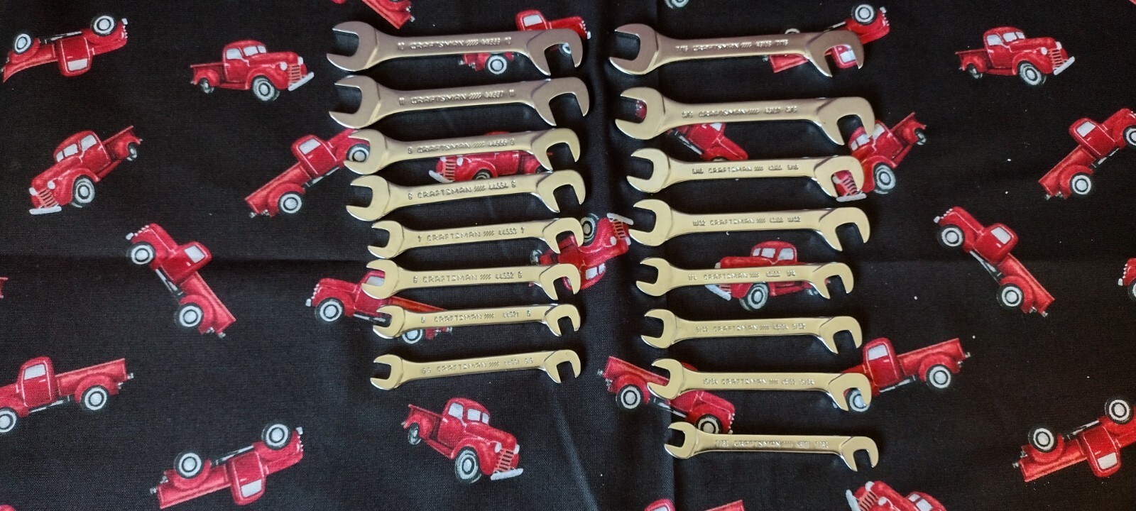 Craftsman 16 Piece Open End Thin Ignition Wrench Set SAE/Metric NEW