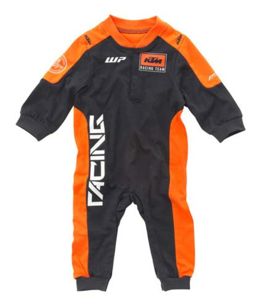 KTM Racing Team Baby Bodysuit – Black/Orange – Babies Size 68/3-6 months old