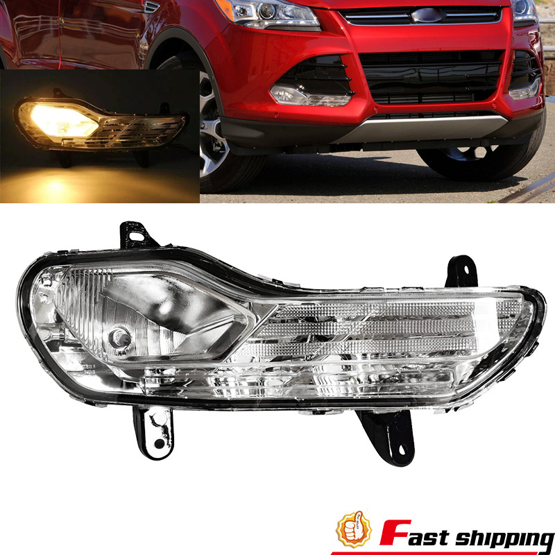 For 2013-2016 Ford Escape Front Bumper Fog Light Lamp w/Bulb Passenger Side RH