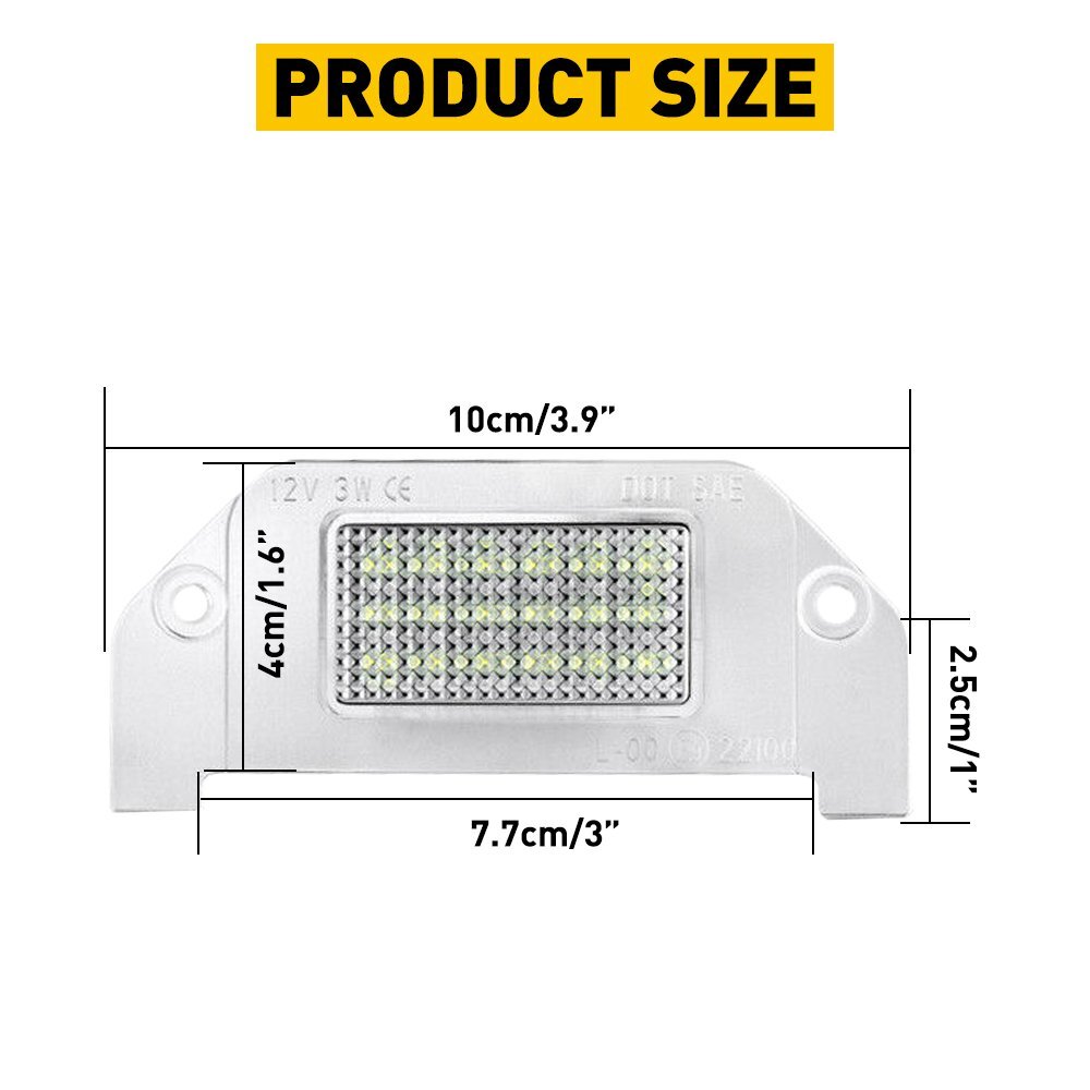 OXILAM LED License Plate Light Tag Bulb For 06-2014 Dodge Charger Challenger EAH