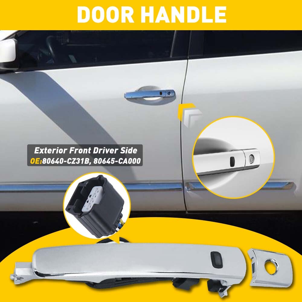Front Left Door Handle Front Driver Side 80645-CA000 for 2010-2013 Nissan Rogue