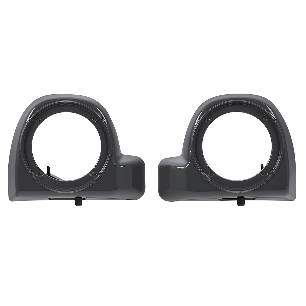 Lower Vented Fairings 6.5″Speaker Pods For Harley Road Glide 14-Up Gunship Gray