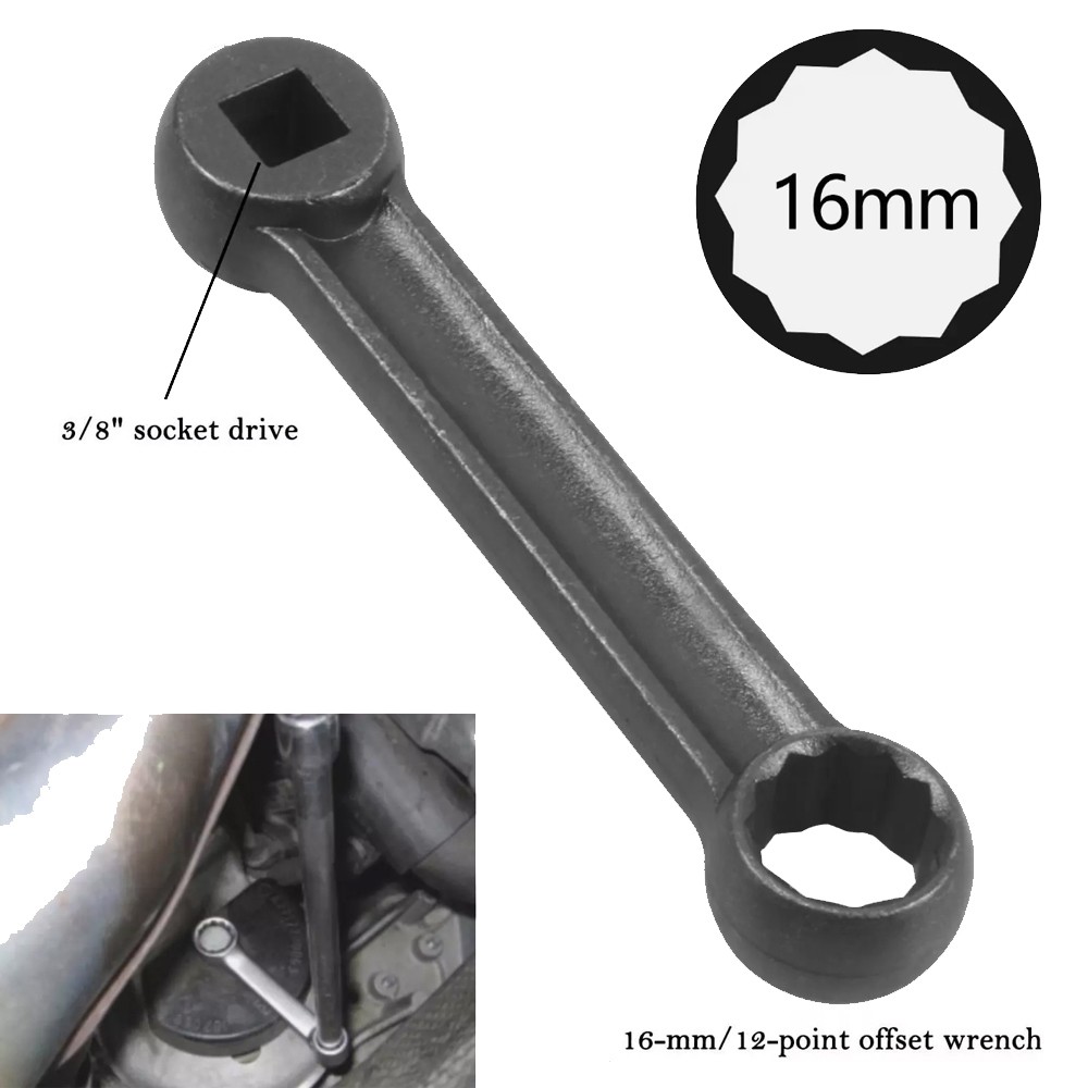 Engine Mount Wrench 16mm Offset 12 Point For Mercedes W211 W220 W221 4693#
