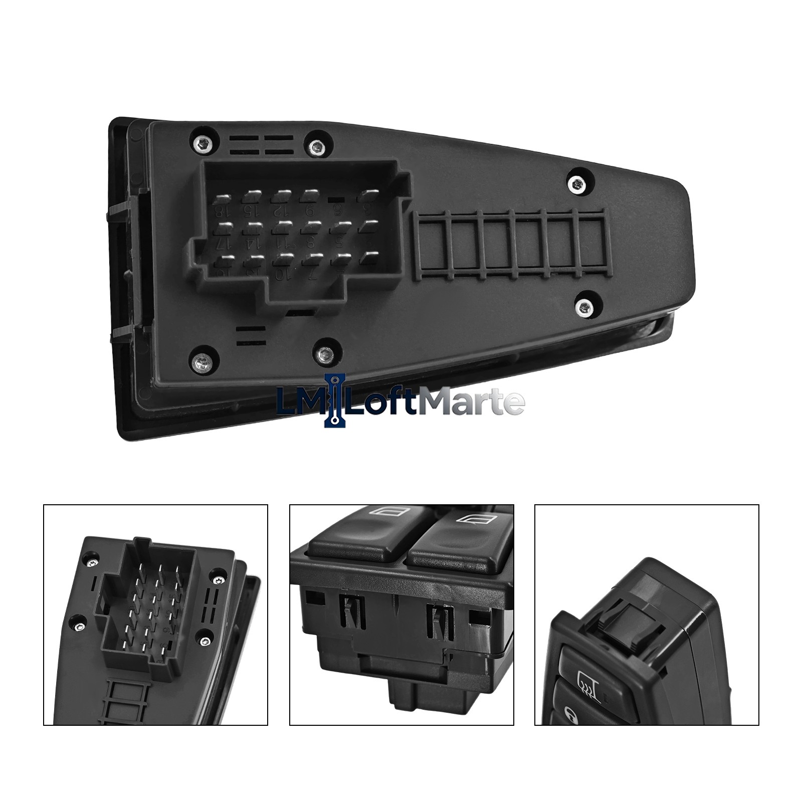Power Window Switch Heated Mirror Control 17 Pin For Volvo Truck 2005-2017