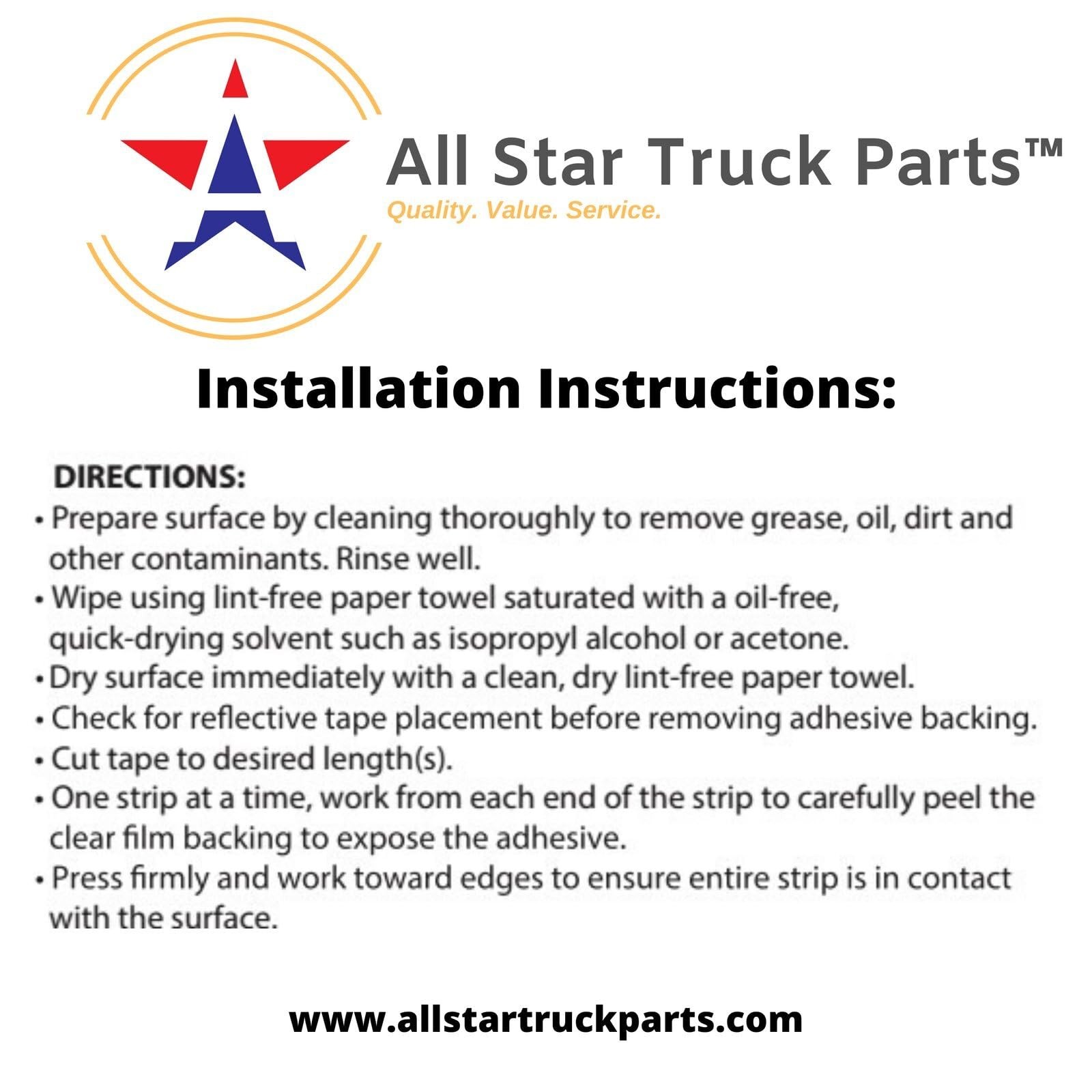 Conspicuity Tape DOT-C2 Approved Reflective Trailer Red White 2”x150’ -1 Roll