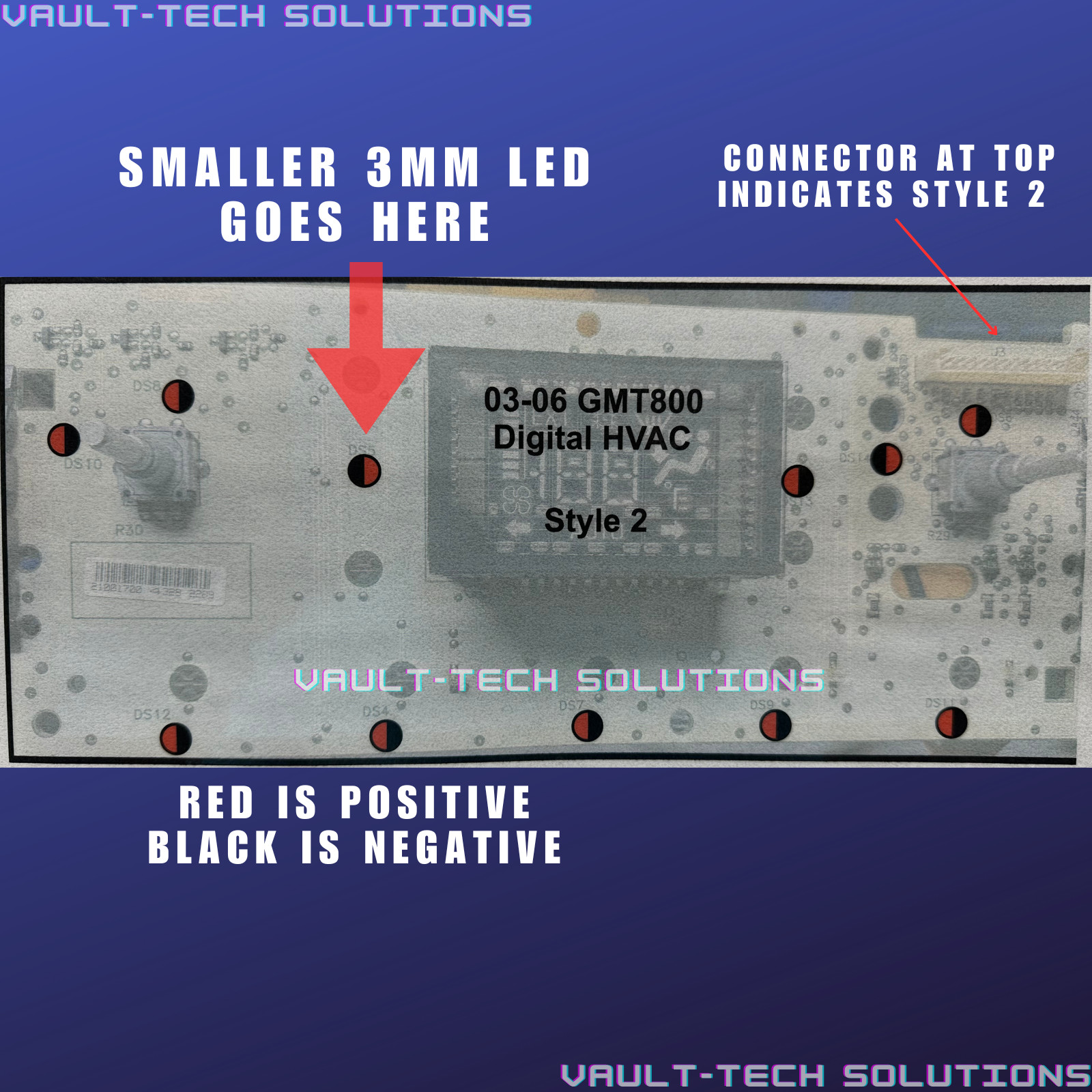 Warm White Led Climate Control Upgrade Kit Silverado Sierra Escalade Tahoe 03-06