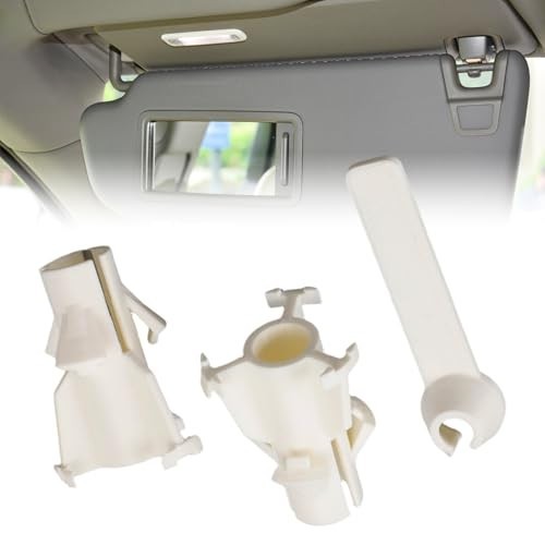 Sun Visor Retainer Clip Repair Kit for Hummer H2 White ABS Plastic