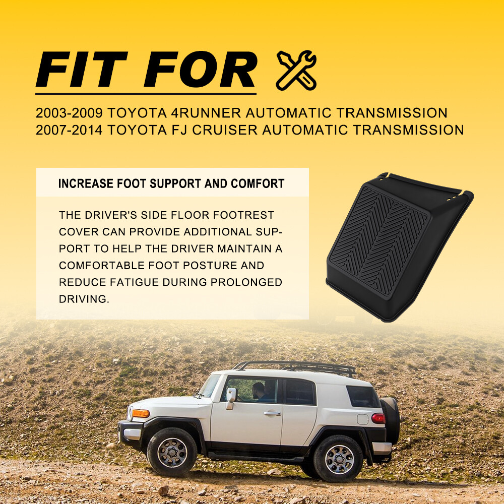 FITS 2003-2009 TOYOTA 4RUNNER AUTOMATIC TRANS FRONT FOOT REST ACCESSORIES OXILAM