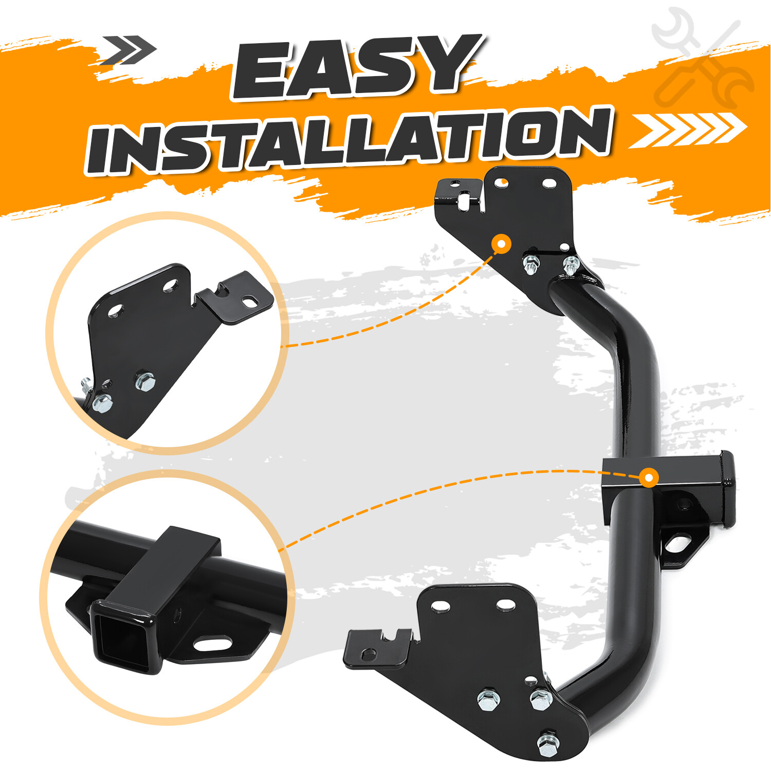 Trailer Hitch 2″ Receiver Class 3 Fits Select Mitsubishi Outlander Sport, RVR