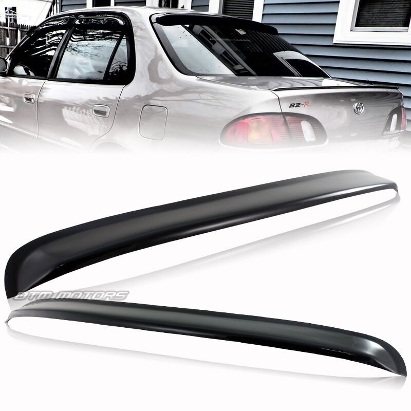 Black ABS Plastic Rear Roof Window Visor Spoiler For 98-02 Toyota Corolla Sedan