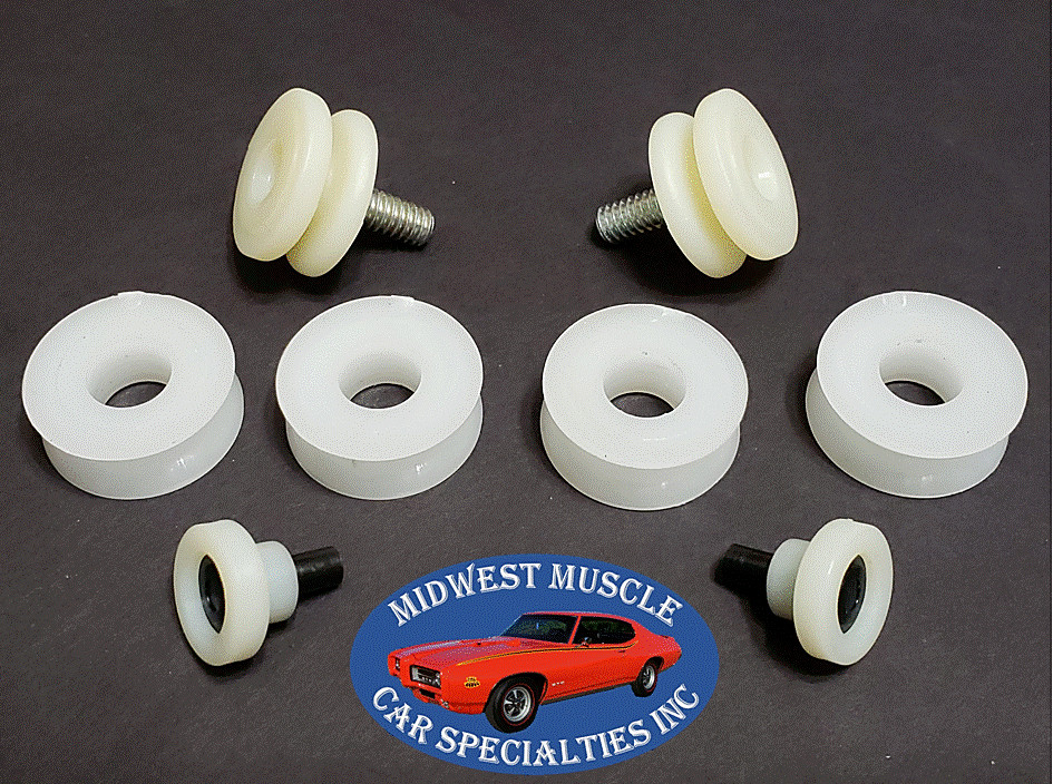 68-72 GM A body Window Roller Rear Quarter Glass Set GTO Chevelle 442 GS 8pcs ZH