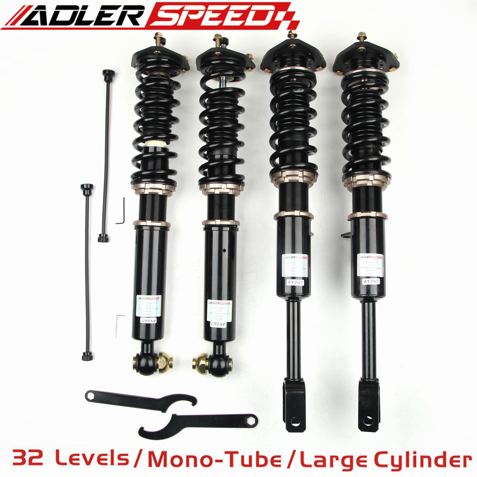 ADLERSPEED 32 Ways Coilovers Lowering Kit for BMW 5 Series 530i 540i G30 RWD 18+