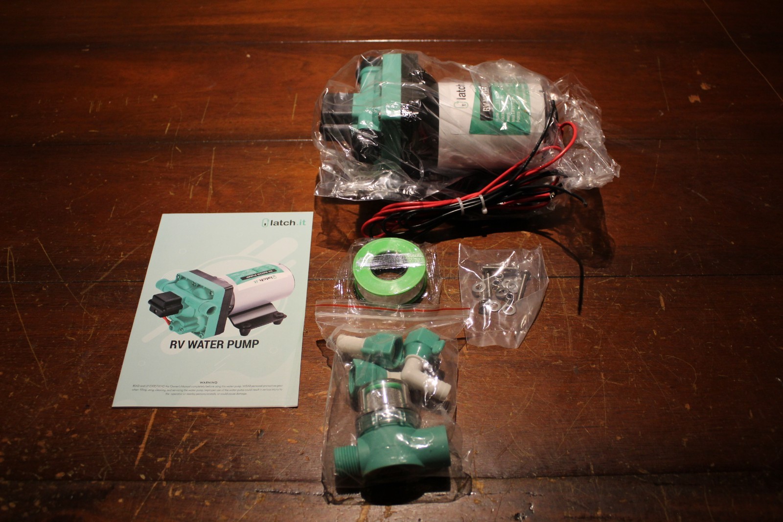 RV FRESH WATER PUMP — 12V DC, 3.5 GPM, 50 PSI