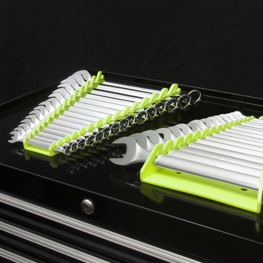 Ernst Mfg 5082HV + 5182HV GRIPPER Hi-Viz Holds 30 Wrenches Organizer YES 1ea