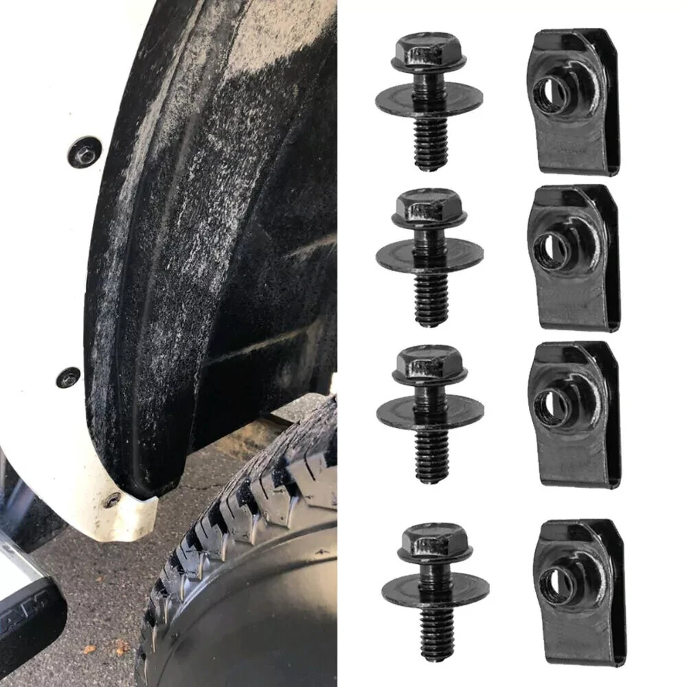 Car Body Bolts & U-nut Clips M6 Splash Shield Retainer Fastener Rivet Screws