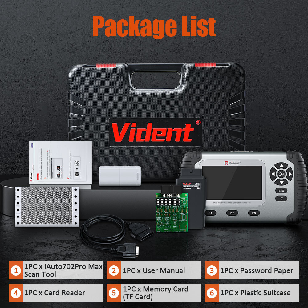 Vident 702Pro MAX Car All System Bidirectional OBD2 Scanner Diagnostic Tool TPMS