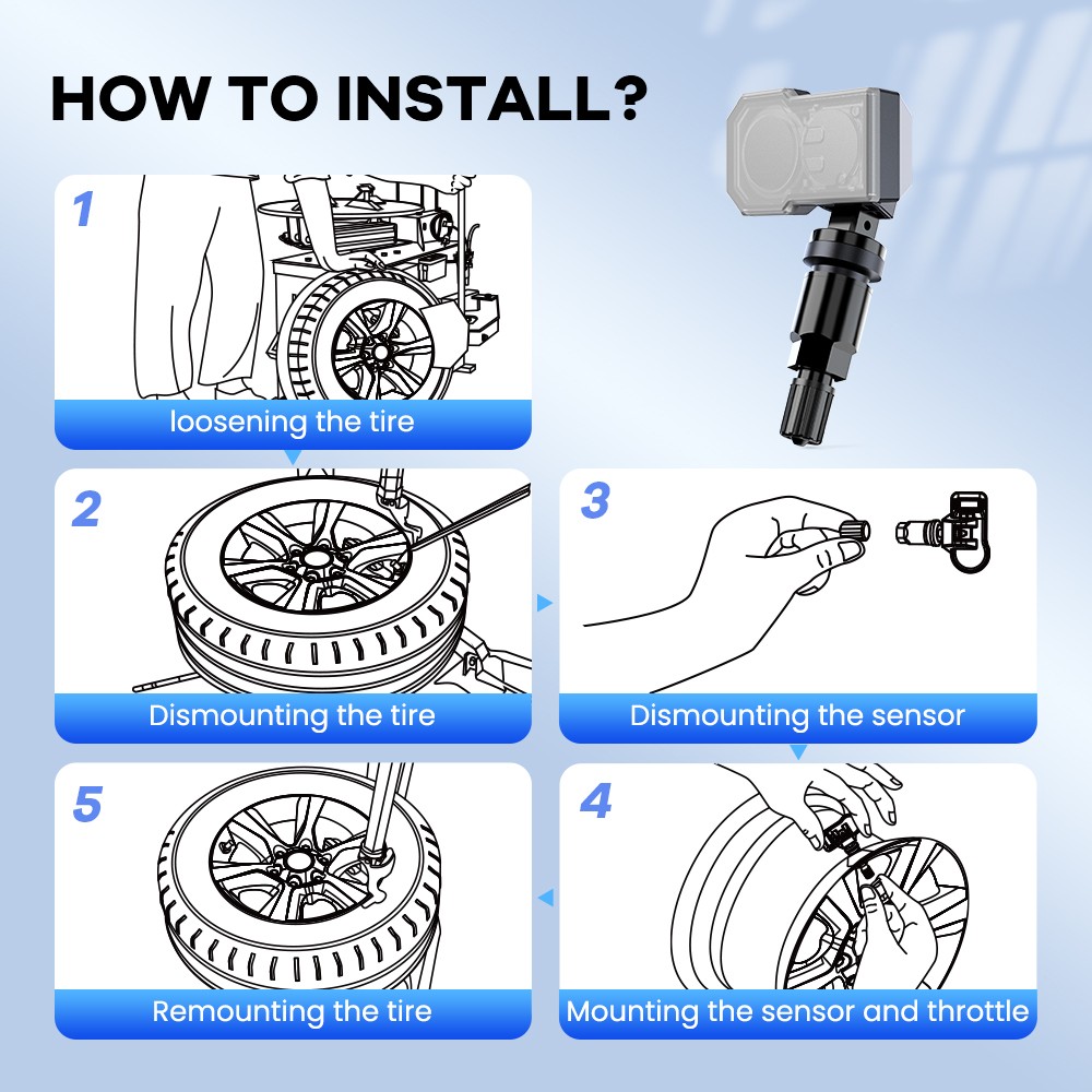 ThinkScan 689BT Car Diagnostic Scan Tool Bidirectional E.CU Coding TPMS 4 SENSOR
