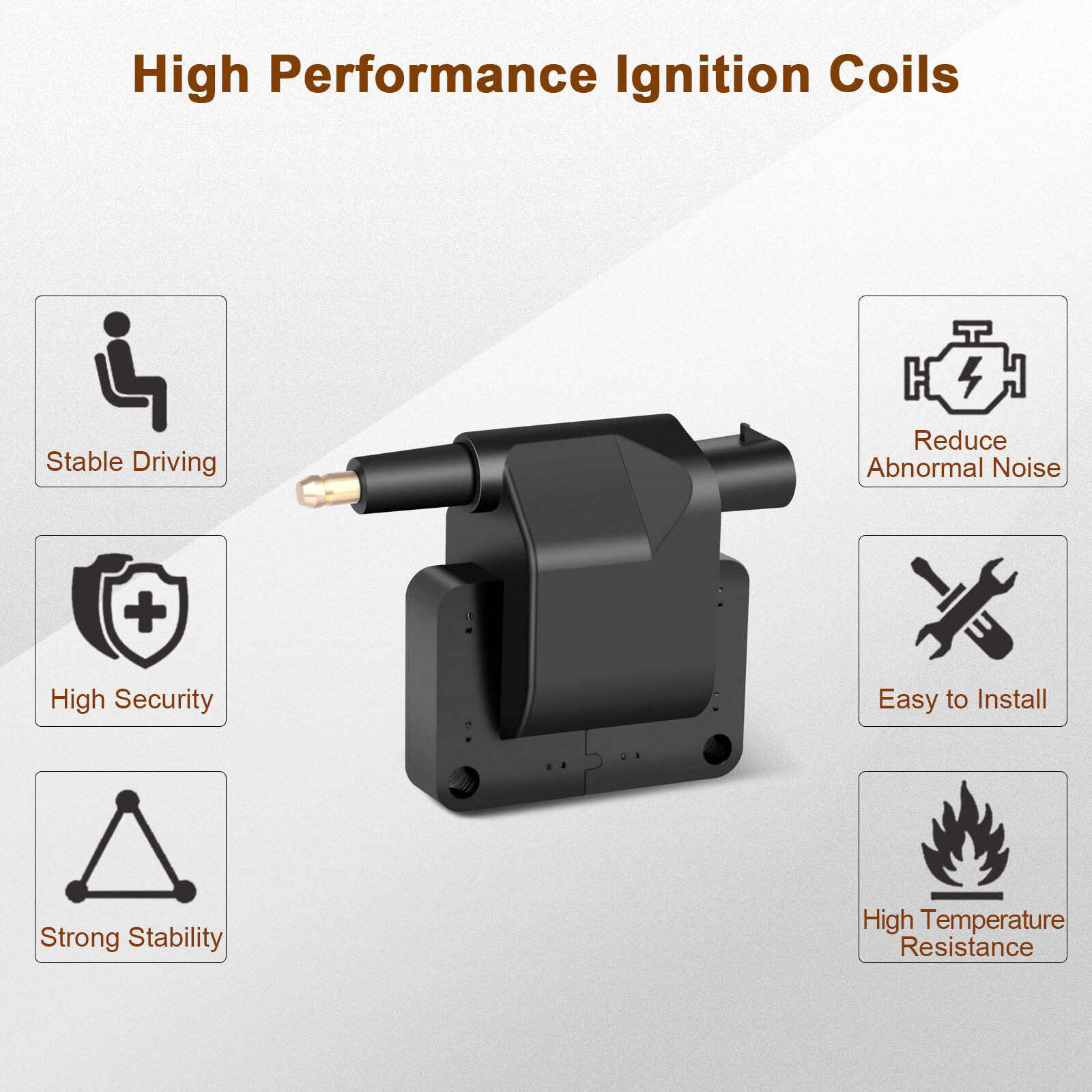Ignition Coil For Jeep TJ 1997 Cherokee Wrangler 2.5L 4.0L 1991-1997 Comanche