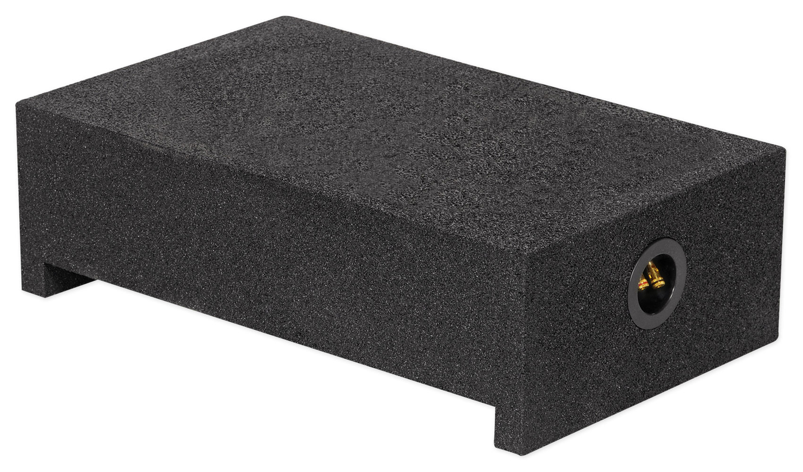 ROCKVILLE RQT12 12″ Bedliner Sprayed Shallow Sealed Car/Truck Sub Box Enclosure