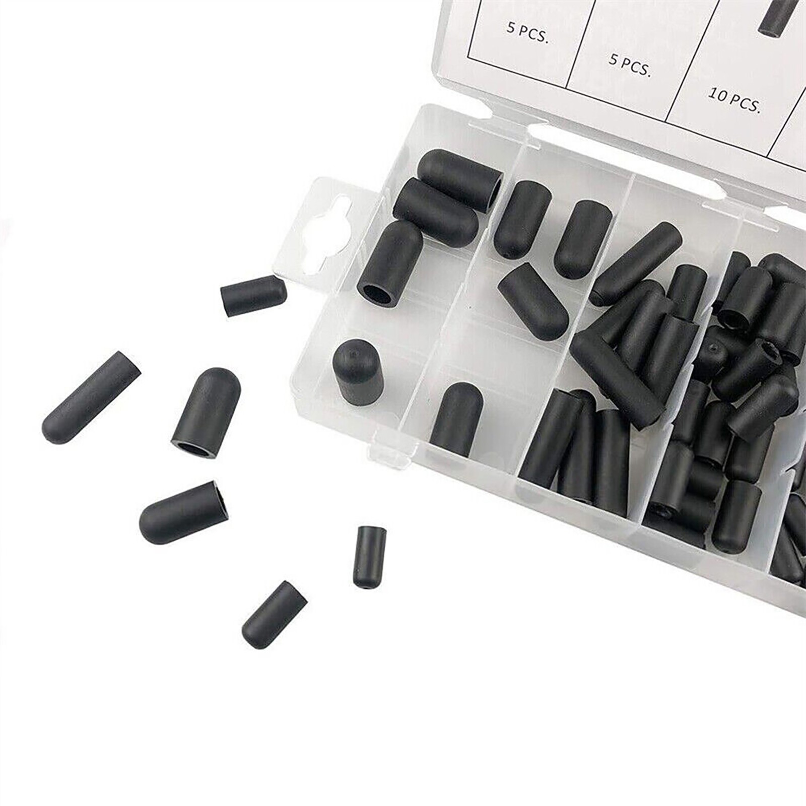 Silicone Hose Cap Vacuum Cap Block Off Assortment Kit For Holley Edelbrock 80Pcs
