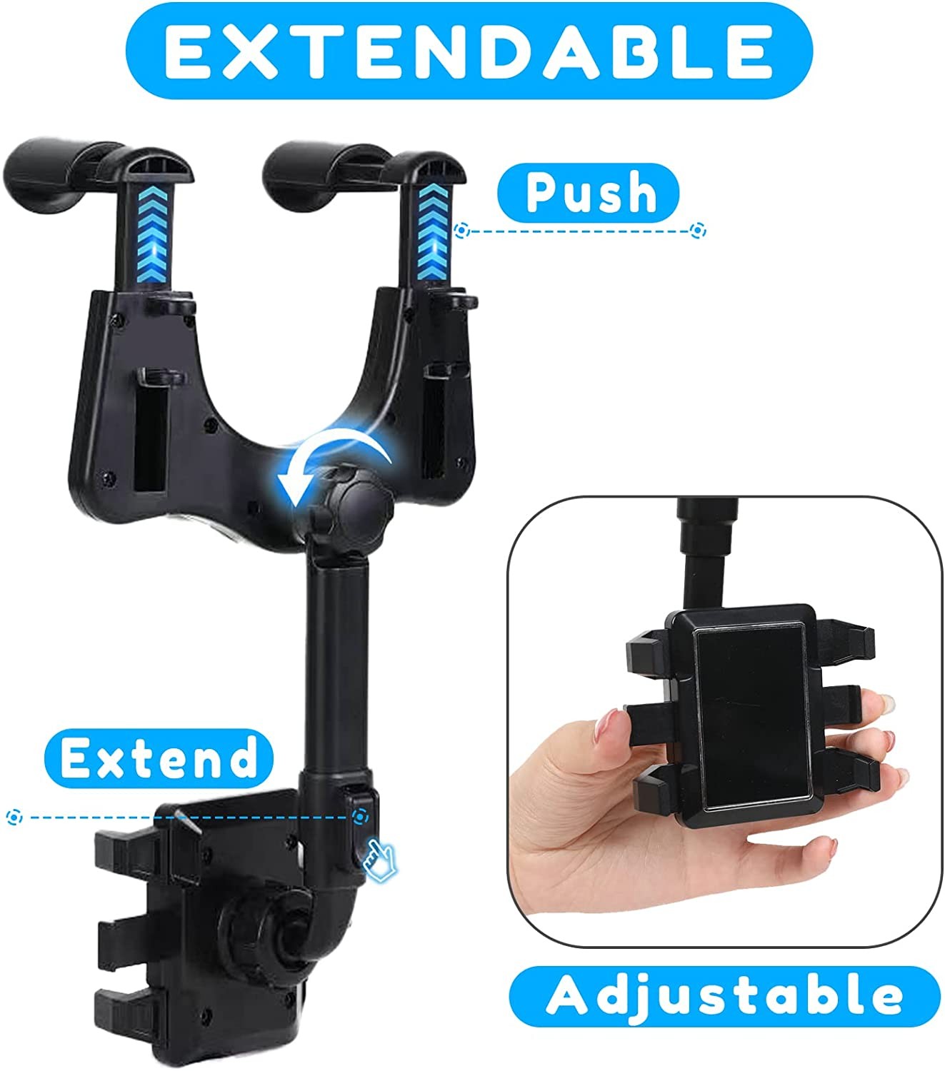 360° Rotatable Phone Mount Holder Car Accessories Universal For Cell Phone GPS