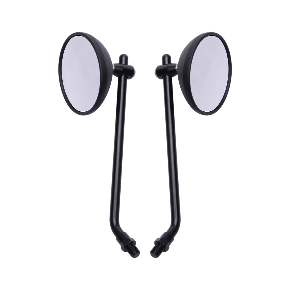 2x Motorcycle Round Rearview Mirrors For Harley Davidson Heritage Softail Fatboy