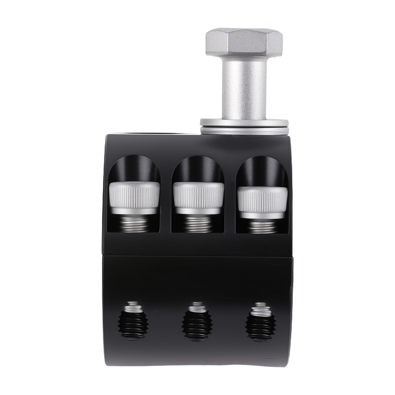 Bolt-On Steering Damper Mount for Jeep Wrangler JL JLU JT 2018-2025 Black Steel