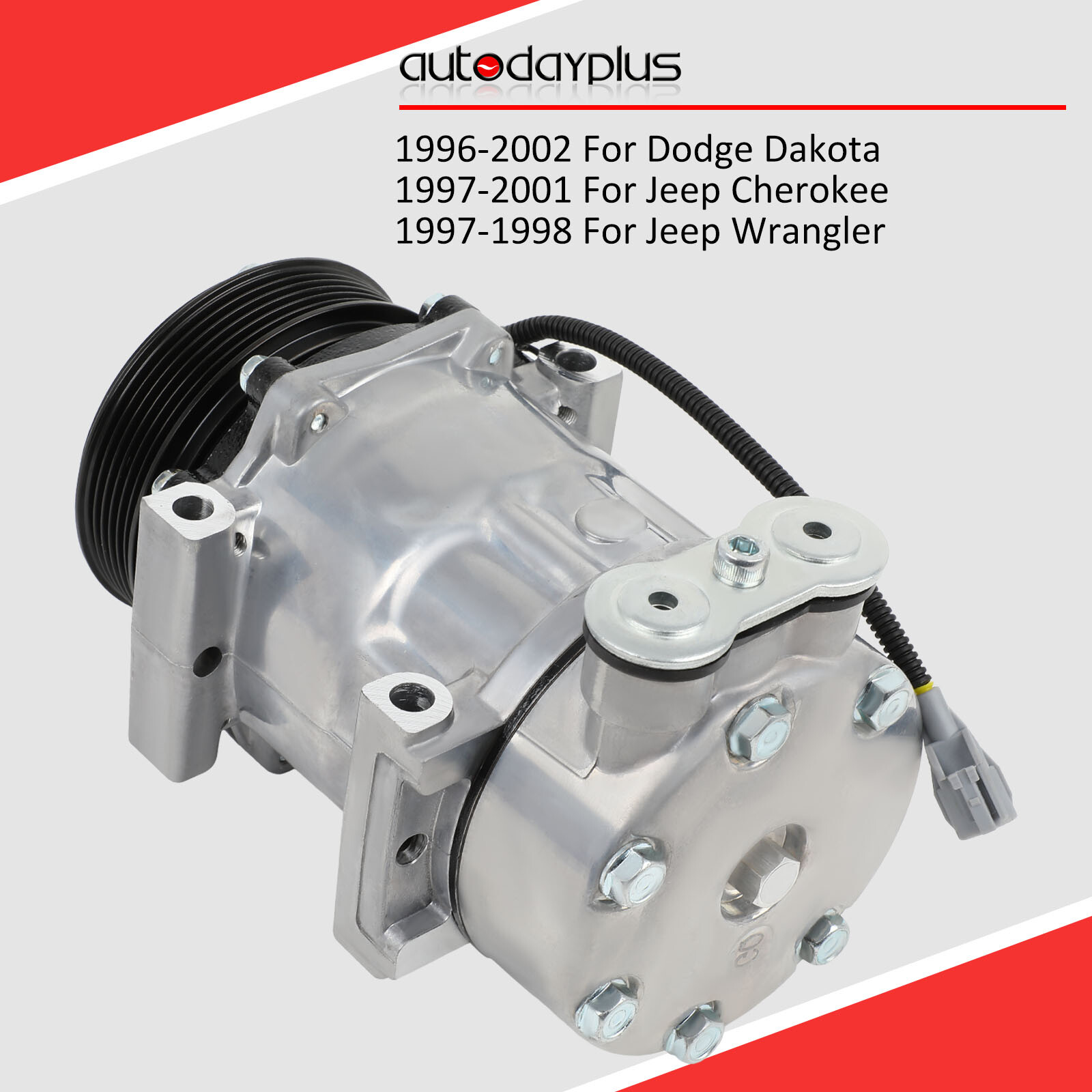 A/C Compressor For Jeep 97-00 01 Cherokee 2.5L 4.0L 97-98 Wrangler 2.5L 4.0L