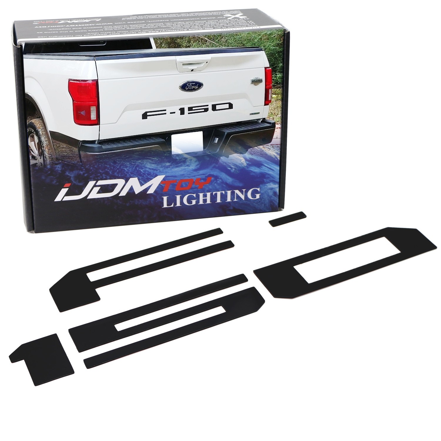 Matte Black Finish 3D Raised Tailgate Letter Pieces For 2018-2020 Ford F150 LCI