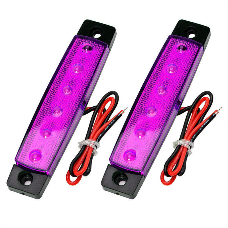 12x LED Purple Rock Lights Oval Underbody Light for Jeep Offroad Truck ATV UTV
