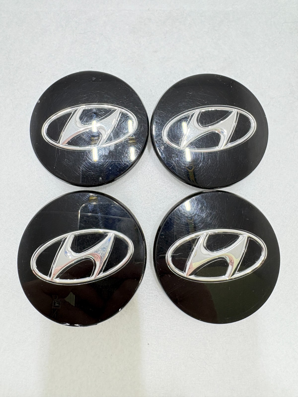 OEM Hyundai Sonata Tucson Wheel Center Caps Set of 4 Black 60mm 52960-L1100