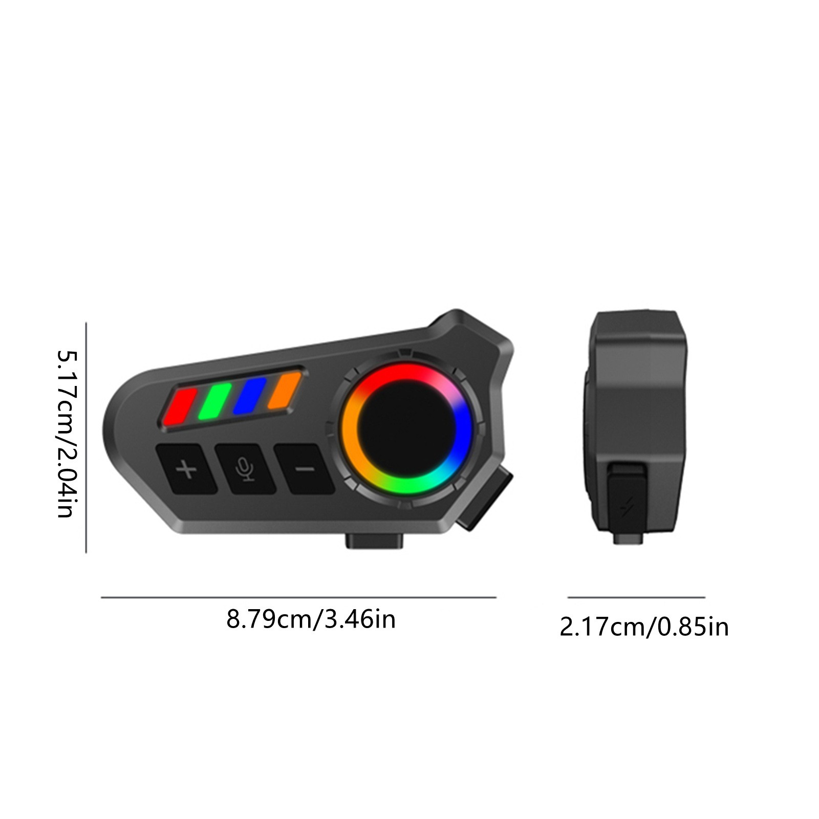 Stereo Motorcycle Helmet Headset IP65 Rating Type-C Fast Charge 40mm Speaker
