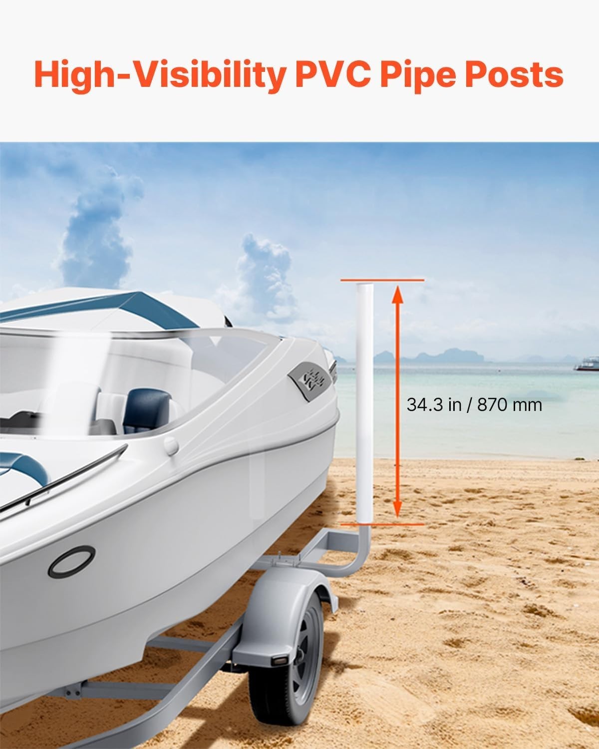 Easy Installation Trailer Guide Poles – 16.7″ to 60″ Adjustable for All Trailers