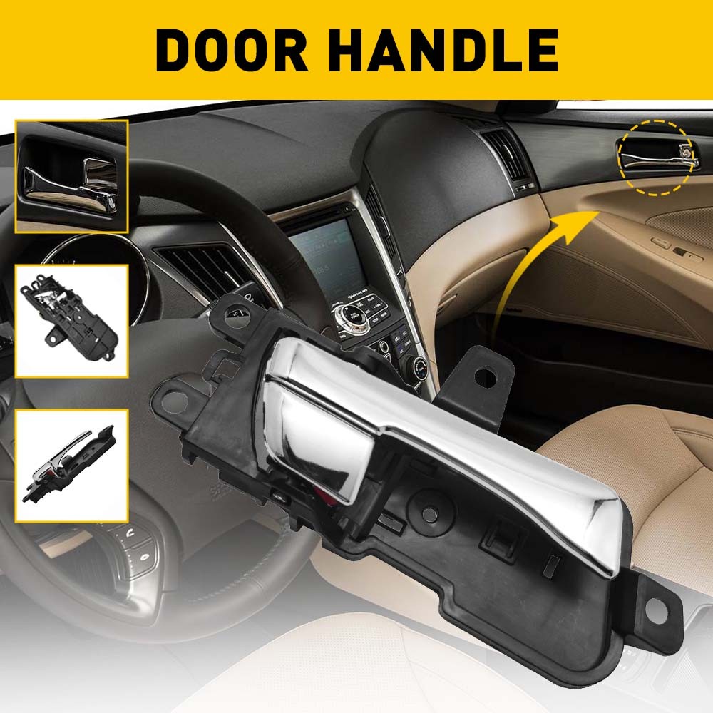 Front/Rear Left Right Inside Door Handle For Hyundai Sonata 2011-2015 Chrome