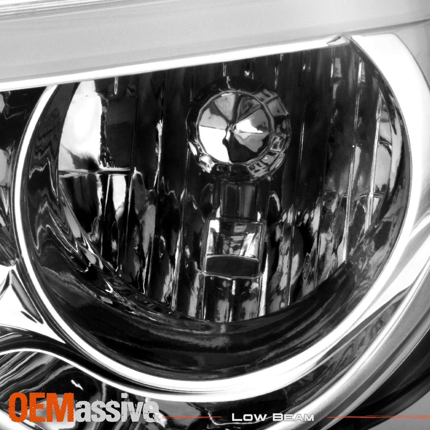 For 2010-2017 Chevy Equinox LT/LS [LED Tube Running] Projector Chrome Headlights