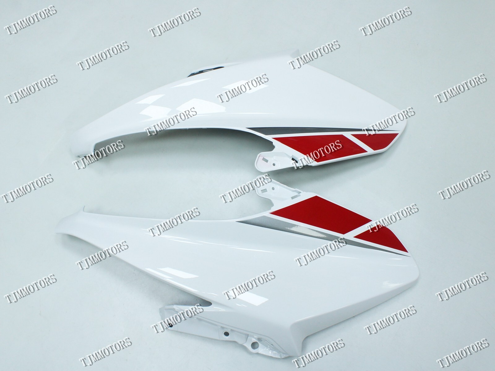 For Yamaha T-MAX500 2008-2011 White Red ABS Injection Mold Bodywork Fairing Kit