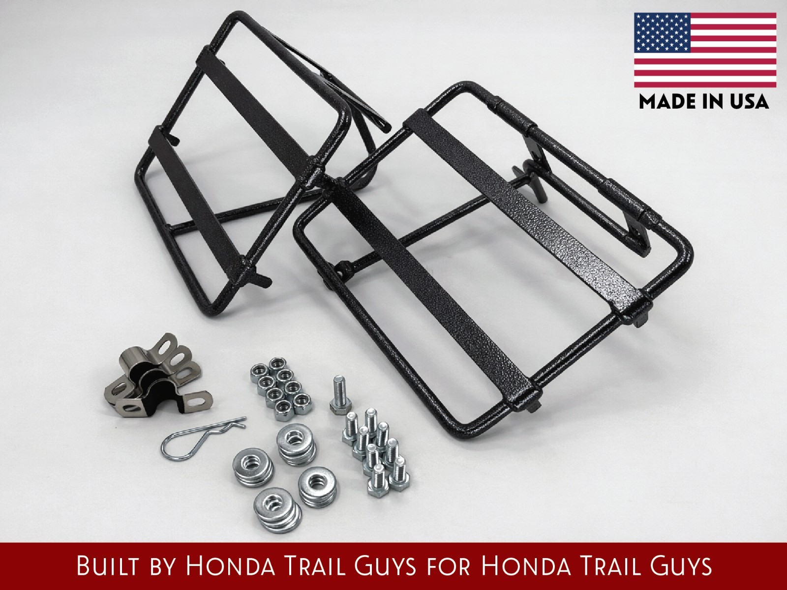 USA Made Saddlebag Racks for Honda CT90 CT110 Trail Bike – Easy, No Mod Install