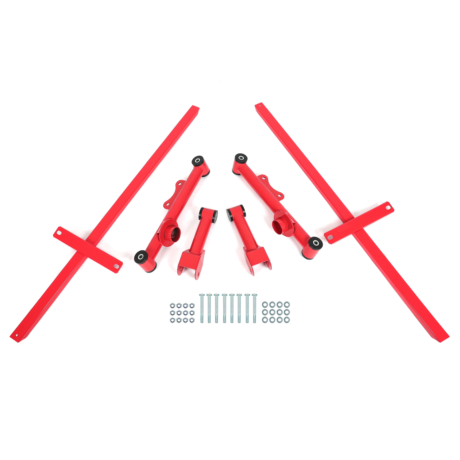 For Mustang 79-04 Rear Upper Lower Tubular Control Arms + Subframe Connector Kit