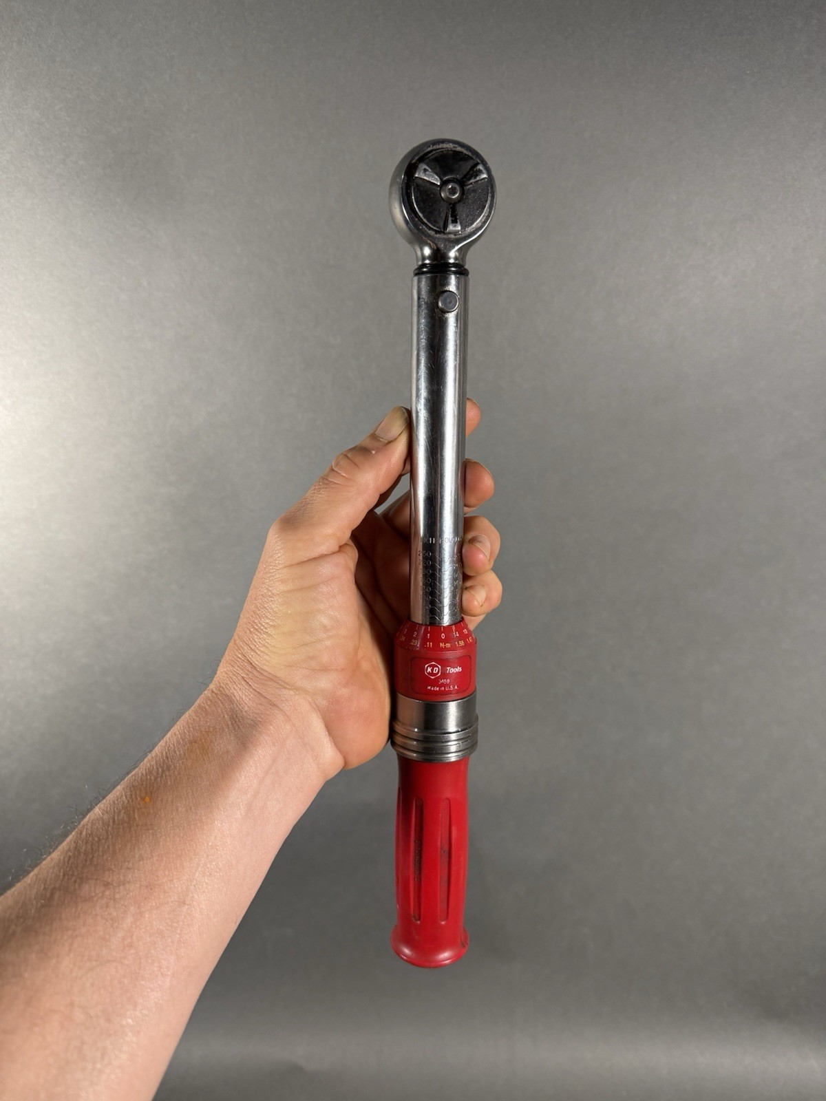 KD Tools 3459 1/2″ Drive 25-250 ftlbs Click Torque Wrench Micrometer Made in USA