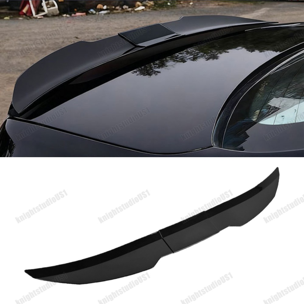 For Kia K4 K5 Sedan M Style Blade Type Rear Trunk Spoiler Tail Wing Glossy Black