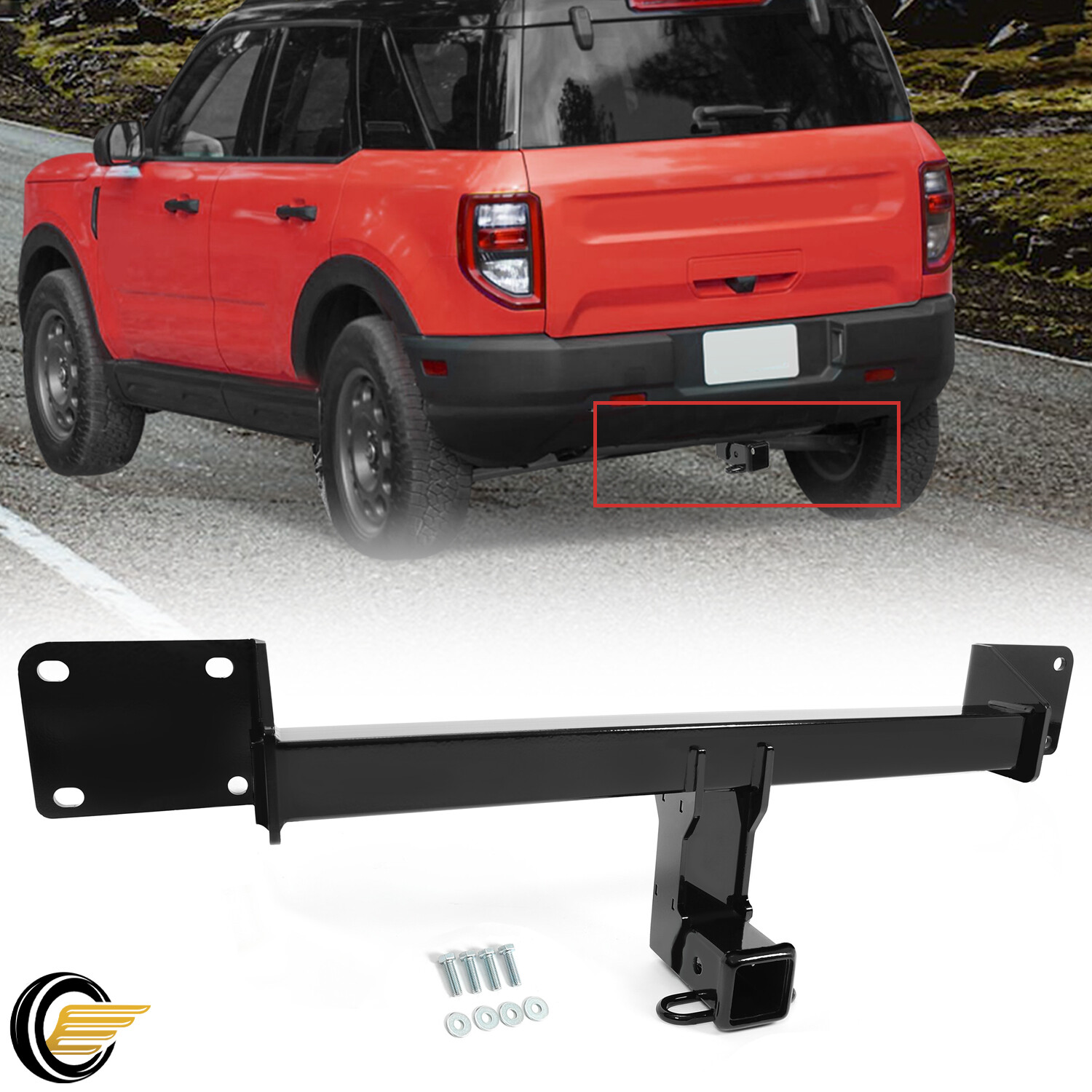 Class 3 2″ Trailer Tow Hitch For 21-23 Ford Bronco Sport Except First Edition