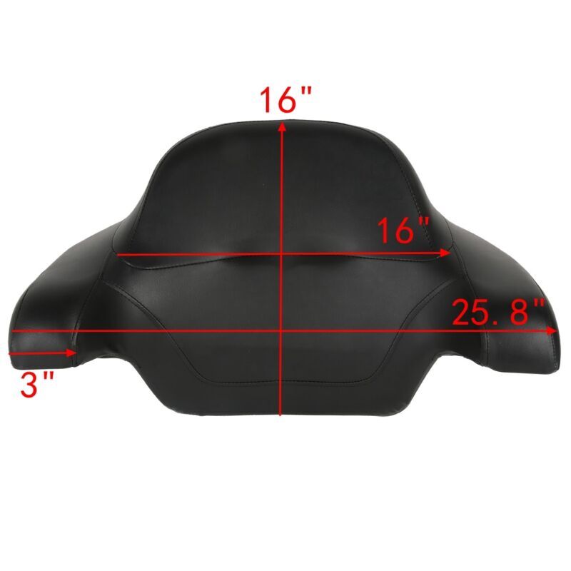 King Trunk Backrest Rack Mount Fit For Harley Touring 14-2025 Gunship Gray