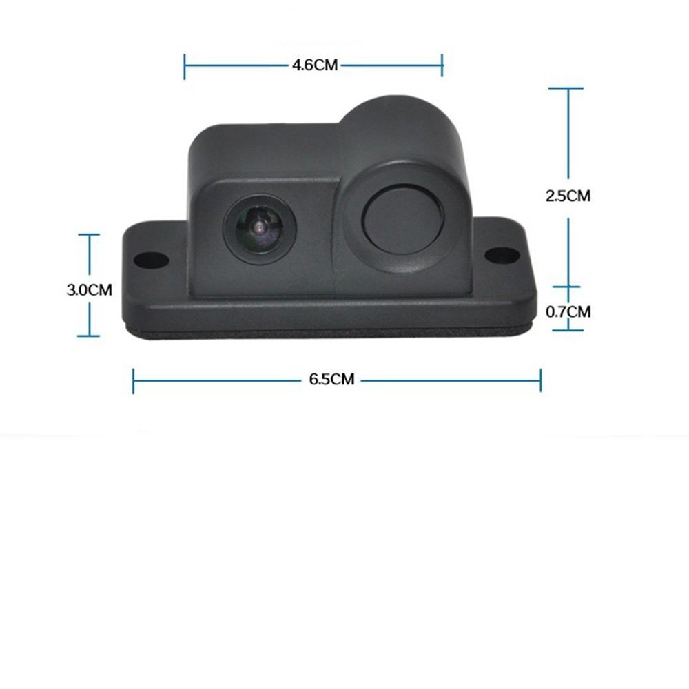 2in1 Car Parking Reversing Sensor Radar Rear View Backup Night Vision Camera Kit