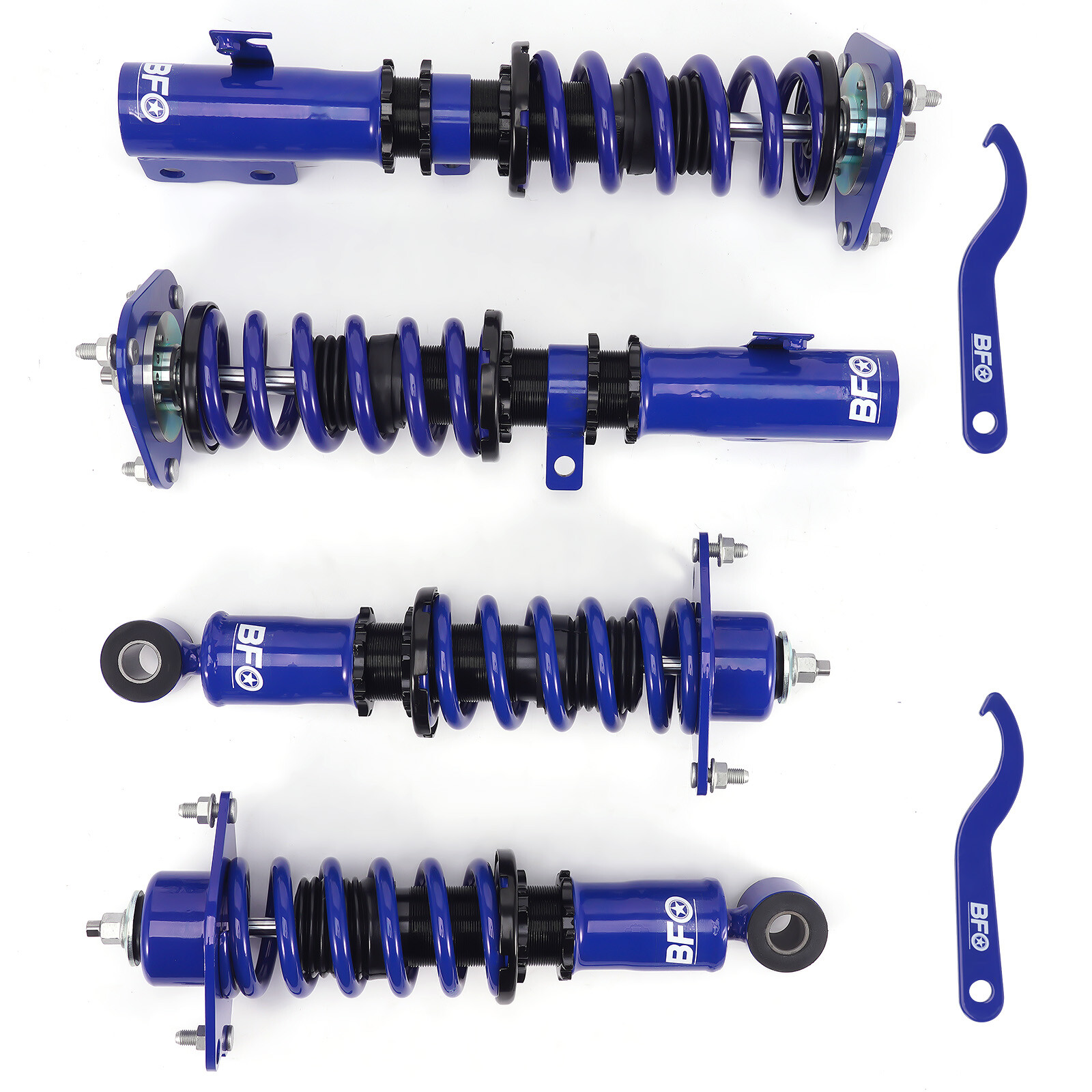 BFO Coilovers Suspension Lowering Kit For Toyota Corolla 03-08 E130 Adj. Height